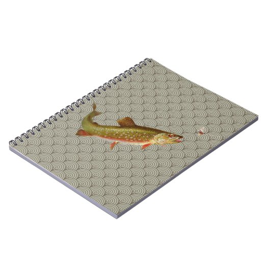  regenboogforel vliegen notitieboek (Linkerzijde)