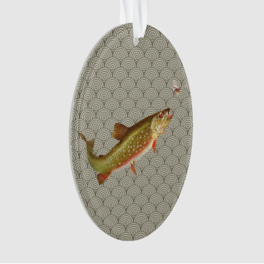  regenboogforel vliegen ornament (voorkant)