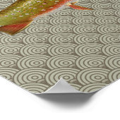  regenboogforel vliegen poster (Hoek)