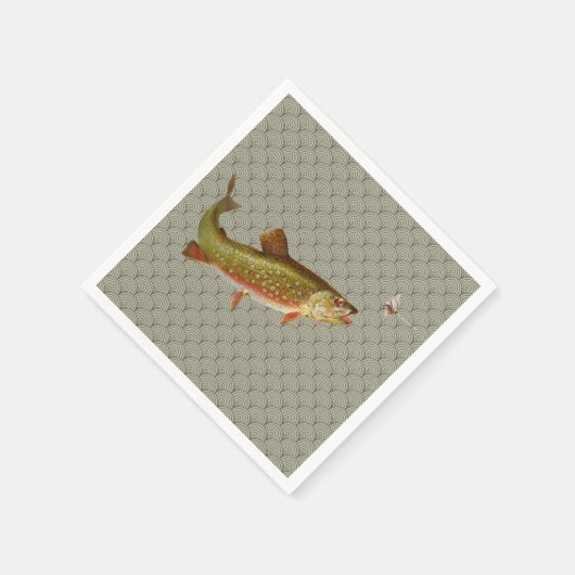  regenboogforel vliegen servetten (Hoek)