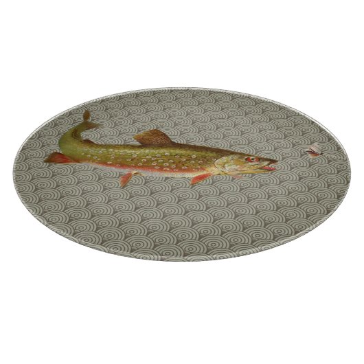  regenboogforel vliegen snijplank (Hoek)