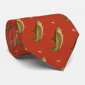  regenboogforel vliegen stropdas (Opgerold)