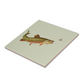  regenboogforel vliegen tegeltje (Zijkant)