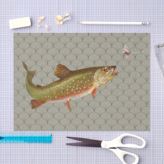 regenboogforel vliegen tissuepapier (Craft)