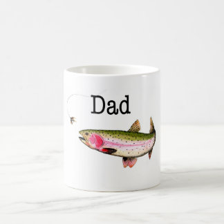Regenboogforel Vliegvisgeschenk cadeau. Koffiemok