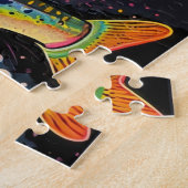 Regenboogforel vliegvissen  legpuzzel (Zijkant)