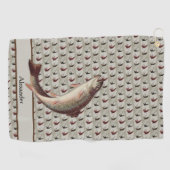  regenboogforel voor de visserij golfhanddoek (Horizontaal)