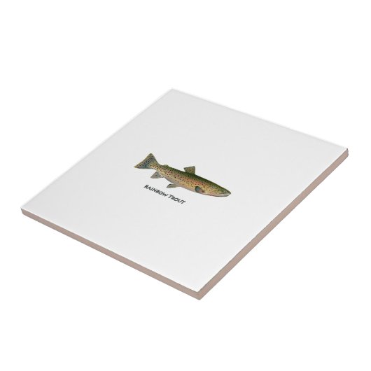 Regenboogforel (zoet water) tegeltje (Zijkant)