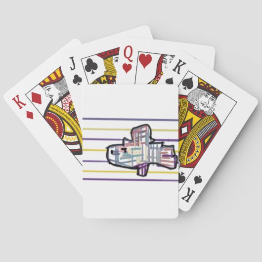 Regenboogforel zomer pokerkaarten (Achterkant)