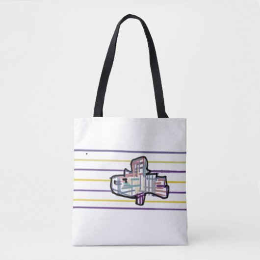 Regenboogforel zomer tote bag (Voorkant)
