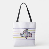 Regenboogforel zomer tote bag (Achterkant)