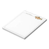 Regenboogforelvisser gepersonaliseerd notitieblok (Linkerzijde)