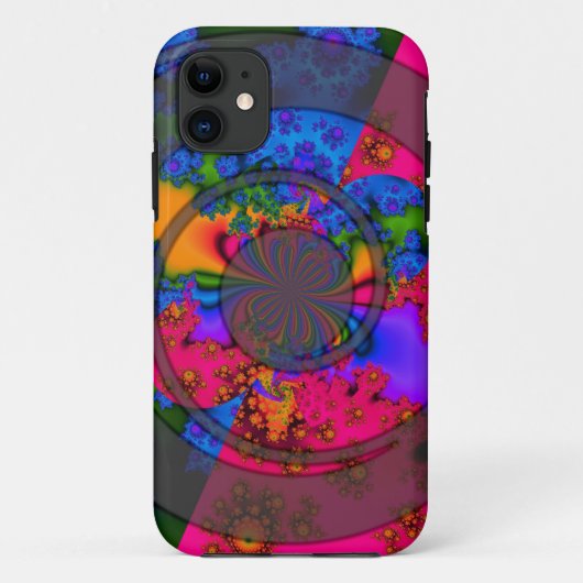 regenboogfractal Case-Mate iPhone case (Achterkant)