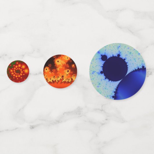 Regenboogfractals Confetti (Voorkanten)