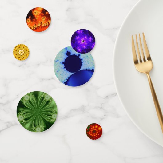 Regenboogfractals Confetti (Groep)