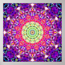 Regenboogfractals | Kaleidoscopisch Mandala