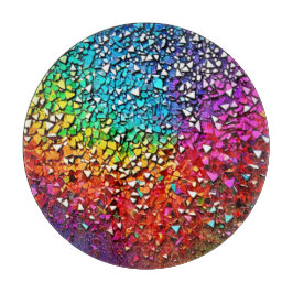 regenboogfragmentmozaïek snijplank