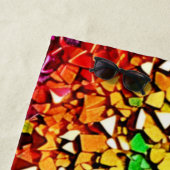 regenboogfragmentmozaïek strandlaken (In situ)