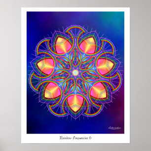 Regenboogfrequenties 6 Poster