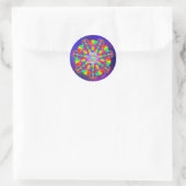 Regenboogfrequenties Ronde Sticker (Tas)