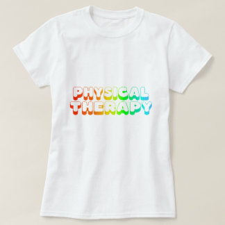 Regenboogfysische therapie t-shirt