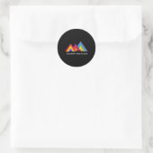 Regenbooggebergte in Peru Ronde Sticker (Tas)