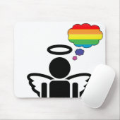 regenbooggedachten. muismat (Met muis)