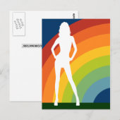regenbooggedemper briefkaart (Voorkant / Achterkant)