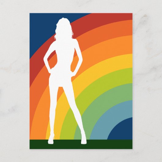 regenbooggedemper briefkaart (Voorkant)