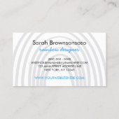 Regenbooggeel Blauw Oranje Kind Visitekaartje (Achterkant)