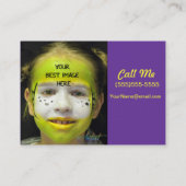 Regenbooggeel Visitekaartje (Achterkant)