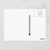 regenbooggehard man briefkaart (Achterkant)