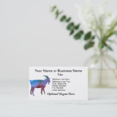 Regenbooggeit met  tekst visitekaartje (Staand voorkant)