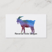 Regenbooggeit met  tekst visitekaartje (Achterkant)