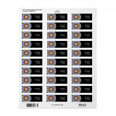 regenbooggekleurd glas etiket (Full Sheet)