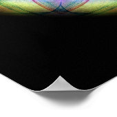 regenbooggekleurd glas poster (Hoek)