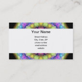 regenbooggekleurd glas visitekaartje (Achterkant)