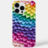 REGENBOOGGEKLEURDE 3-D PAPIEREN LOOK BLOEMBLAADJES Case-Mate iPhone CASE (Achterkant)
