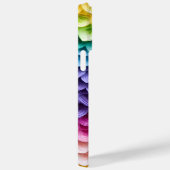 REGENBOOGGEKLEURDE 3-D PAPIEREN LOOK BLOEMBLAADJES Case-Mate iPhone CASE (Achterkant / Rechts)