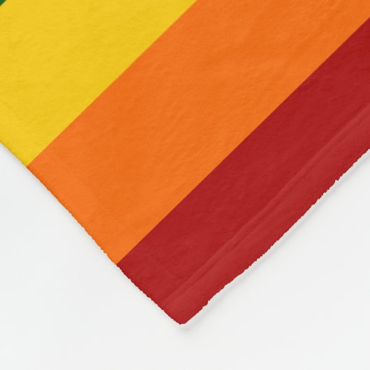 Regenbooggekleurde strepen fleece deken (Hoek)