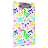 Regenbooggekleurde vlinders vliegen klembord (Rechts)