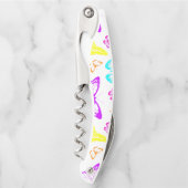 Regenbooggekleurde vlinders vliegen kurkentrekker (Voorkant)