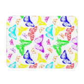 Regenbooggekleurde vlinders vliegen magneet (Horizontaal)