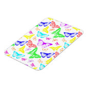 Regenbooggekleurde vlinders vliegen magneet (Linkerzijde)