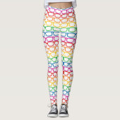 Regenbooggelassen Leggings (Voorkant)