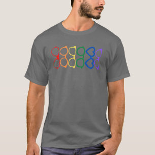 Regenbooggelassen Pride Optometrist Opticien Glas T-shirt