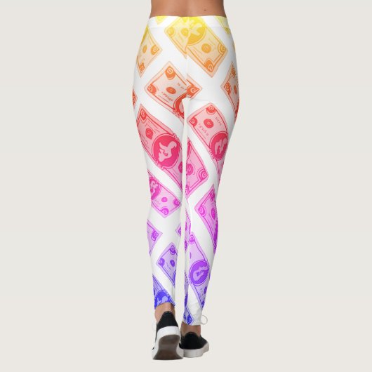 regenbooggeld leggings (Achterkant)