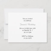 Regenbooggele rode paarse faugurken Monogram Kaart (Achterkant)