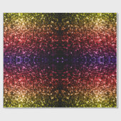 Regenbooggele rode paarse nevel cadeaupapier (Vlak)