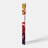 Regenbooggele rode paarse sparren iPhone hoesje (Rechterkant)